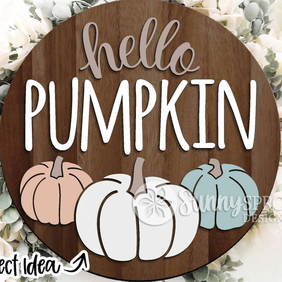 DIY Kit, Hello Pumpkin Door Hanger