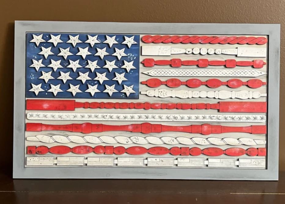 DIY Kit - Spindle Art - American Flag