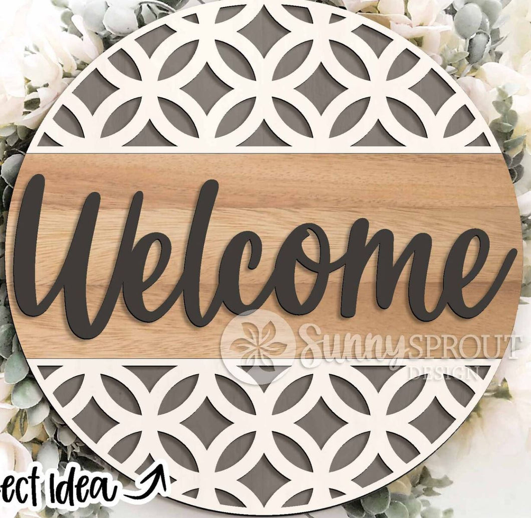 DIY Kit, Geometric Welcome Door Hanger 5