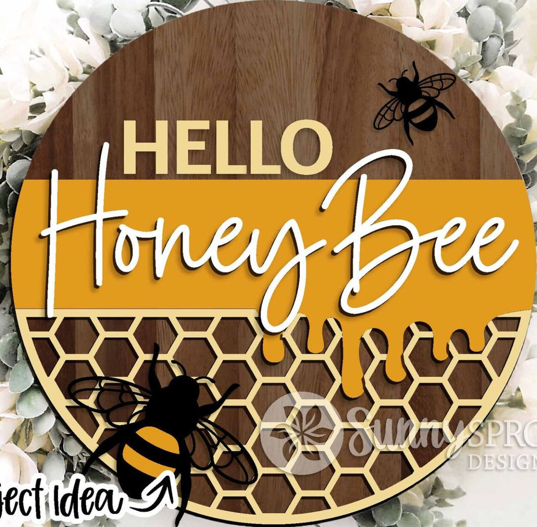 DIY Kit, Hello Honey Bee Door Hanger