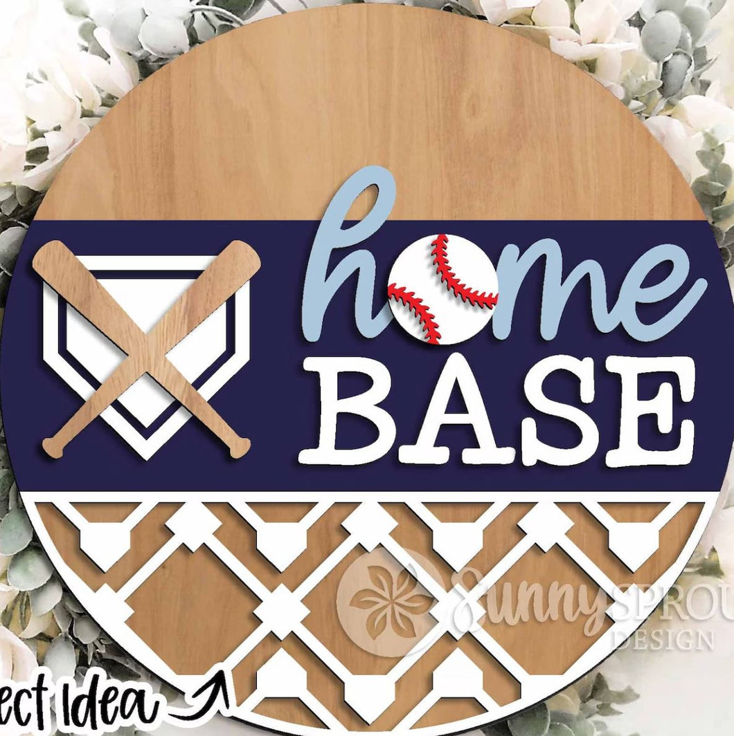 DIY Kit, Home Base Baseball Door Hanger