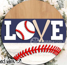 Load image into Gallery viewer, DIY Kit, Love Baseball/Softball Door Hanger
