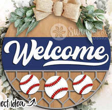 Load image into Gallery viewer, DIY Kit, Welcome Baseball/Softball Door Hanger
