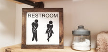 Load image into Gallery viewer, Restroom Sign, Funny Restroom Sign, Bathroom Signs, Bathroom Wall Decor, Bathroom Decor, Restroom Decor, Farmhouse Bathroom, Farmhouse Signs, Funny Bathroom Signs, Modern Farmhouse Bathroom, Rustic Bathroom Signs
